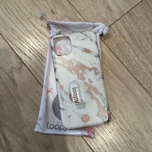 Loopy iPhone 11 Pro Max Rose Marble Case Righty